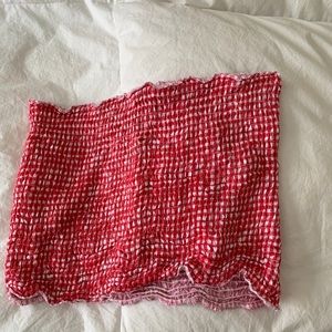 Red picnic top